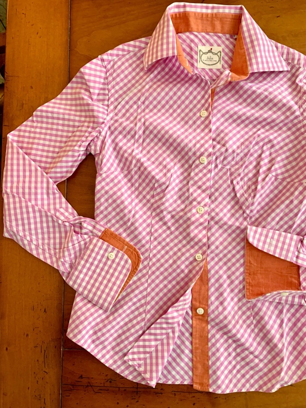 HANDMADE JULIA SHIRT ITALY LAVENDER XTRA SMALL 4